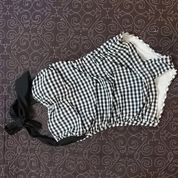 Hell Bunny Other - Hell bunny rare gingham one piece retro swimsuit